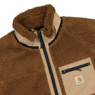 Carhartt WIP Prentis Vest Liner Tawny / Leather Vests Close-up | Overkill