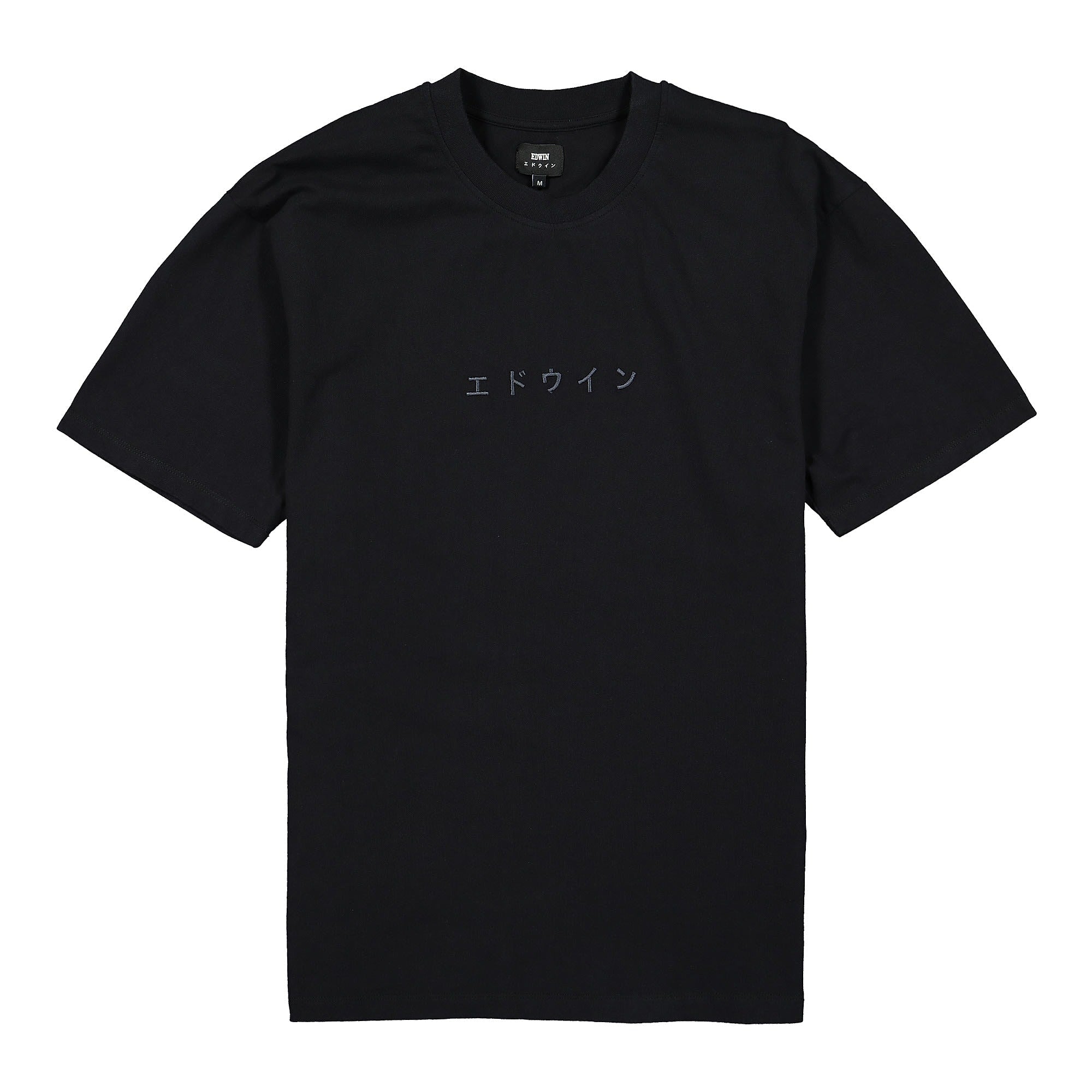 Edwin Katakana Embroidery TS Cotton Single Jersey Black T-Shirts I026745.89.67.03 | Overkill