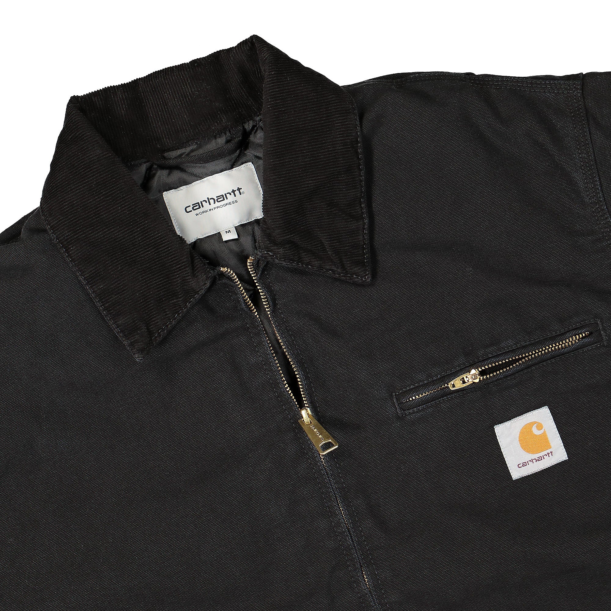Carhartt WIP OG Detroit Jacket Black / Black Jackets Close-up | Overkill
