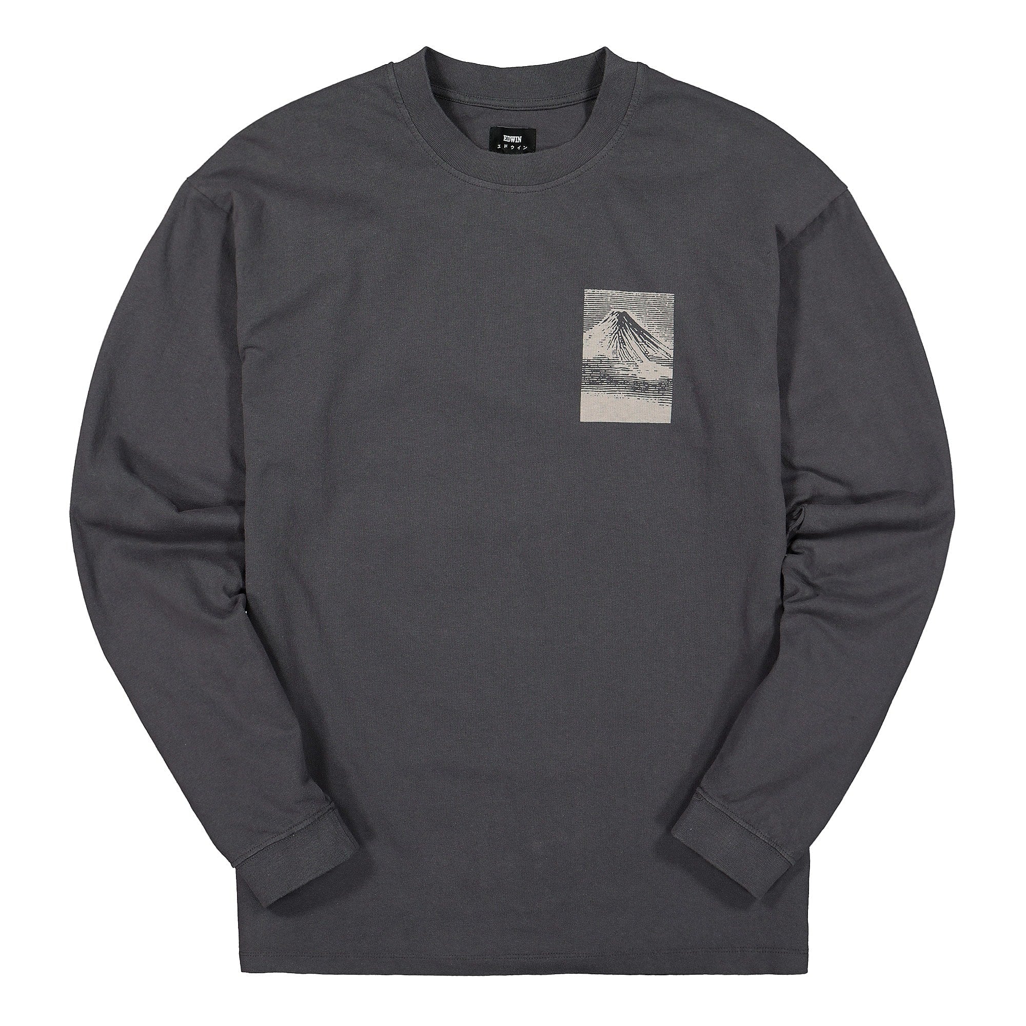 Edwin From Mt Fuji TS LS Single Jersey Ebony Longsleeves I027866.EBN.67.03 | Overkill