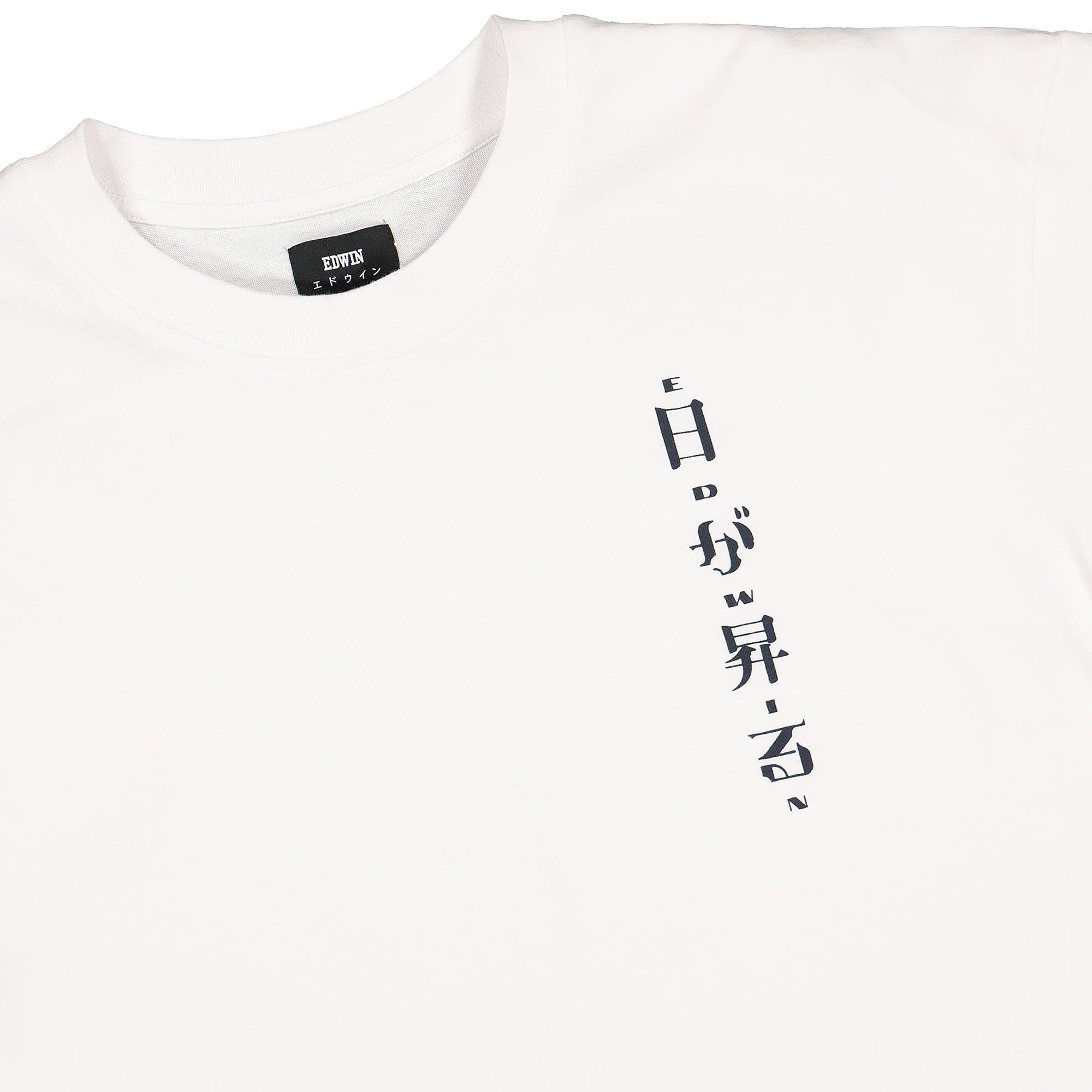 Edwin Zenith TS White T-Shirts Close-up | Overkill