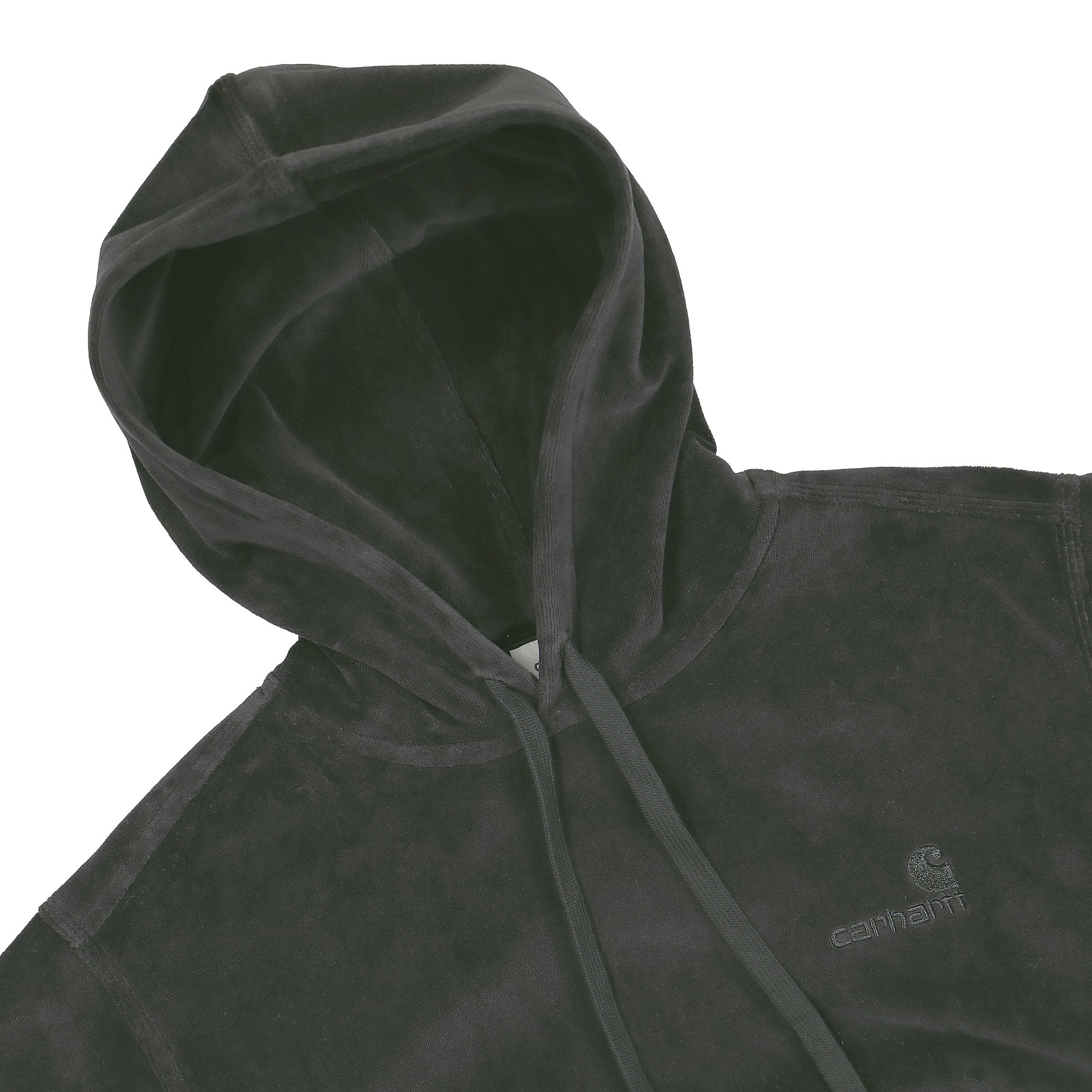Carhartt WIP Hooded United Script Sweat Slate Hoodies Close-up | Overkill