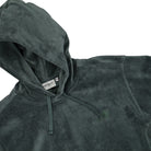 Carhartt WIP Hooded United Script Dark Teal Hoodies Close-up | Overkill