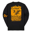 Carhartt WIP L/S International Operations T-Shirt Black / Orange Longsleeves Material | Overkill
