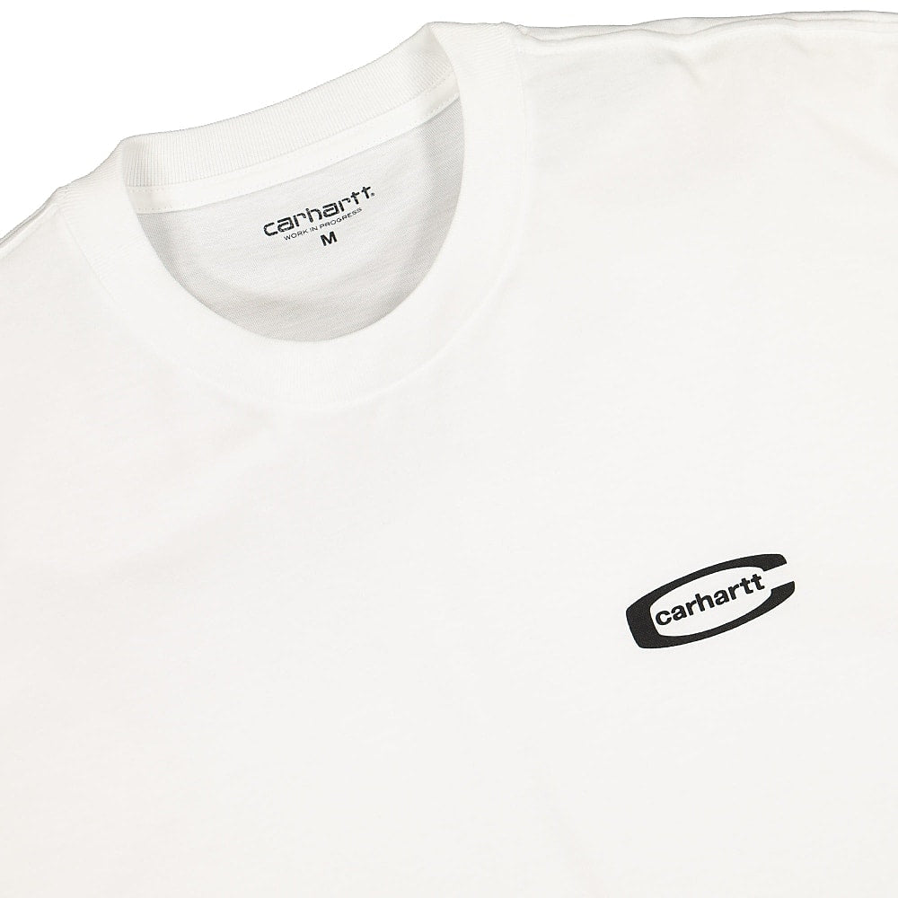 Carhartt WIP S/S Mirror T-Shirt White T-Shirts Close-up | Overkill