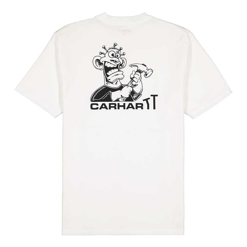 Carhartt WIP S/S Nails T-Shirt White / Black T-Shirts Material | Overkill