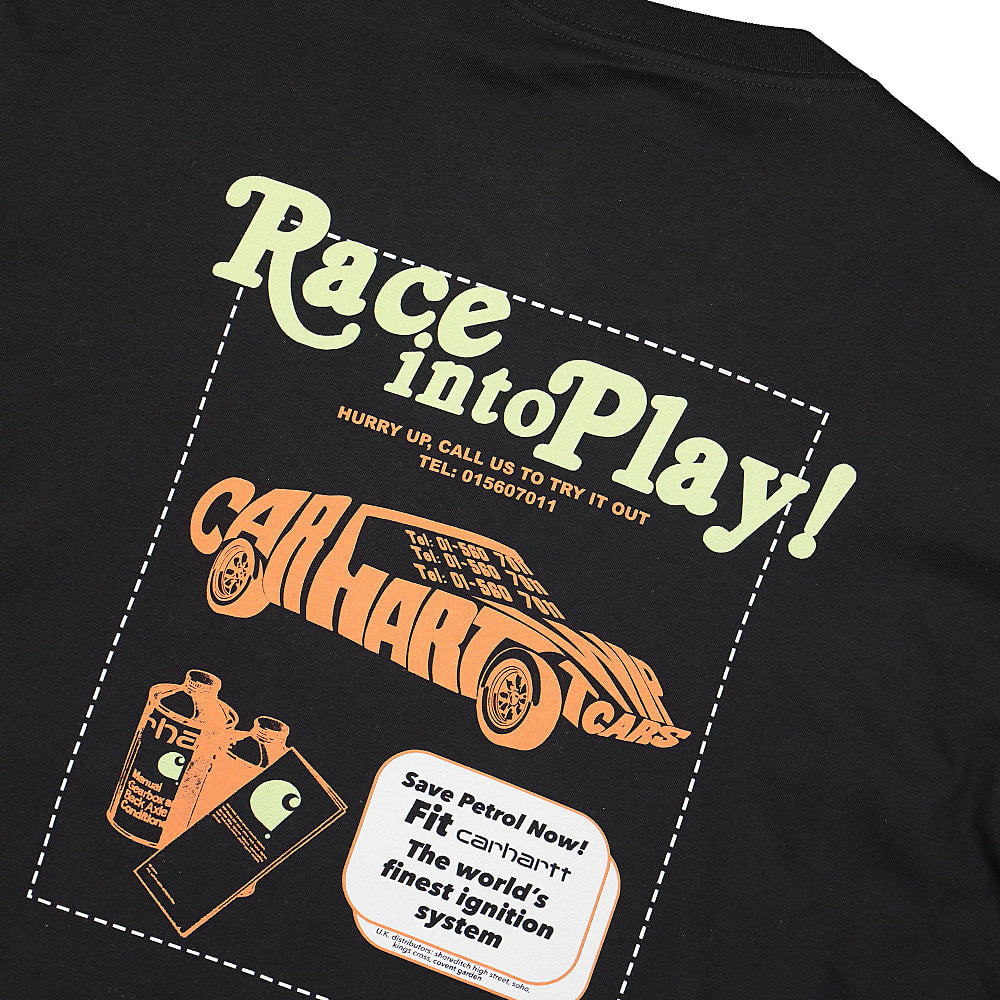 Carhartt WIP L/S Race Play T-Shirt Black Longsleeves Detailfoto | Overkill