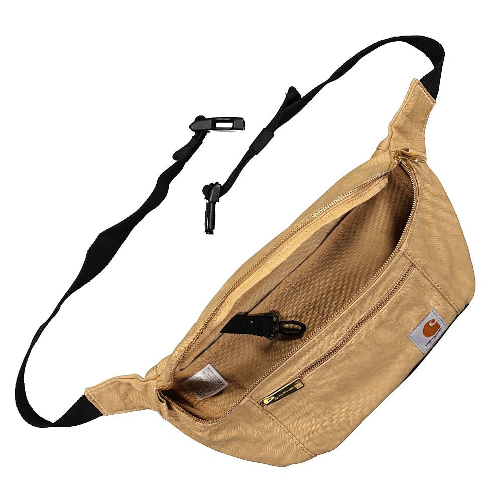 Carhartt WIP Canvas Hip Bag Dusty H Brown Hip & Waist Bags Close-up | Overkill