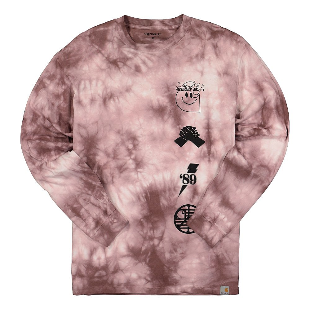 Carhartt WIP L/S Tab Tee Chromo  Malaga / Black Longsleeves I028933.OAE.90.03 | Overkill