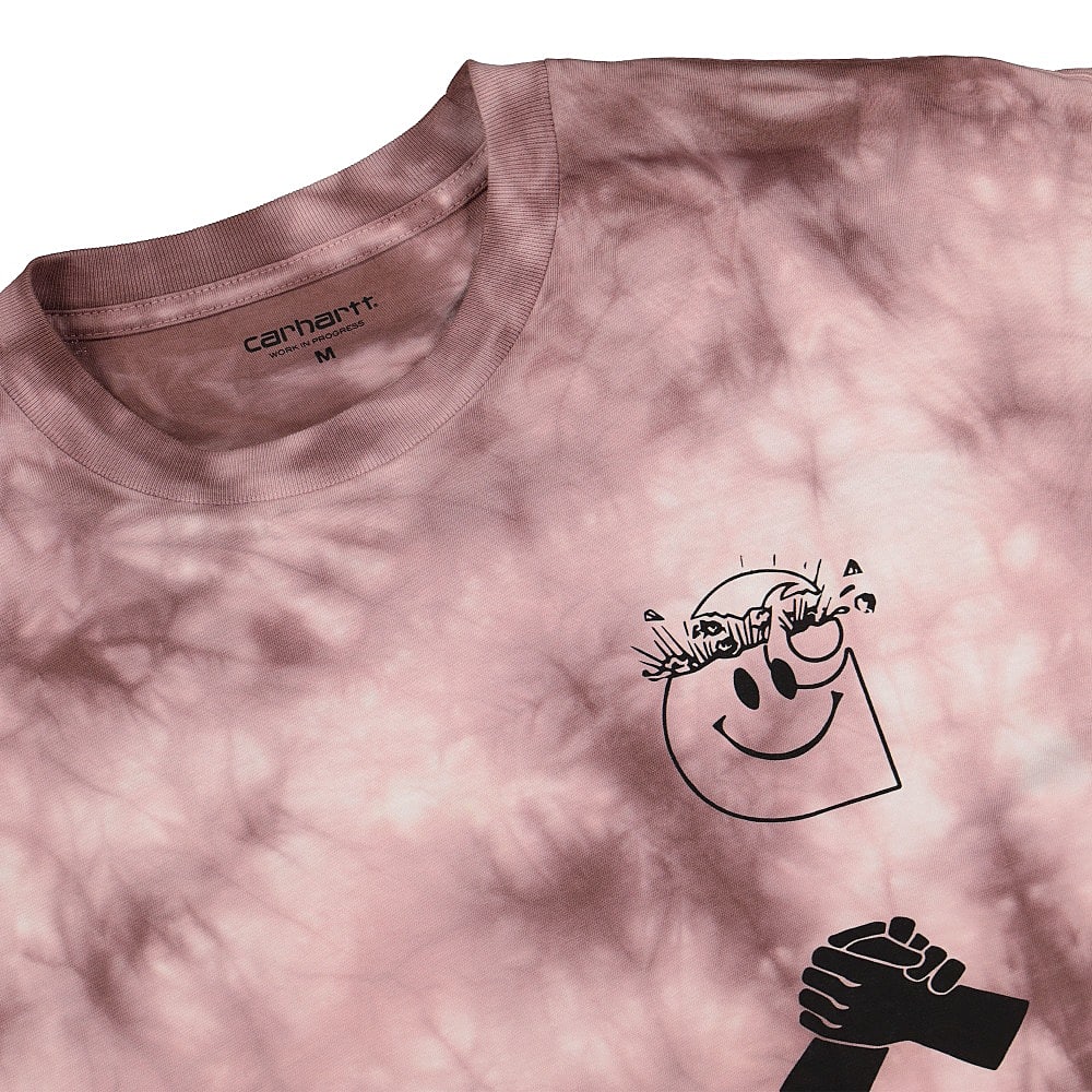 Carhartt WIP L/S Tab Tee Chromo  Malaga / Black Longsleeves Close-up | Overkill