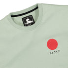 Edwin Japanese Sun Sweat Frost Green Sweatshirts Close-up | Overkill