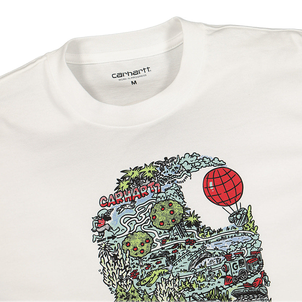 Carhartt WIP S/S Treasure C T-Shirt White T-Shirts Close-up | Overkill