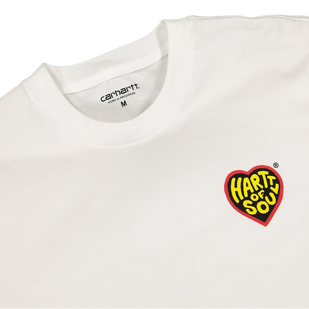 Carhartt WIP S/S Hartt Of Soul T-Shirt White T-Shirts Close-up | Overkill