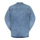 Carhartt WIP Salinac Shirt Jacket Blue Worn Bleached Jackets Material | Overkill