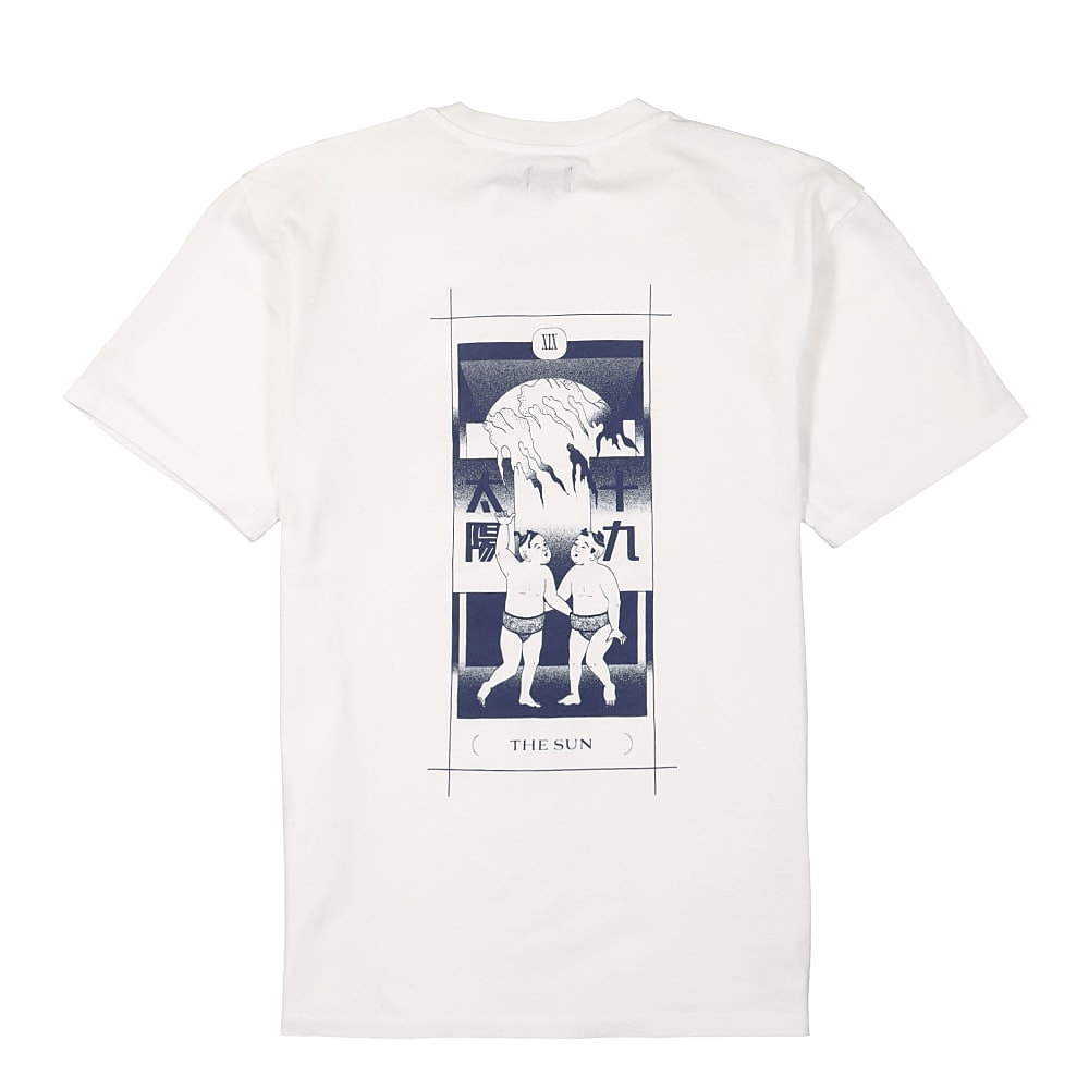 Edwin Tarot Deck I TS Single Jersey White Garment Washed T-Shirts Material | Overkill