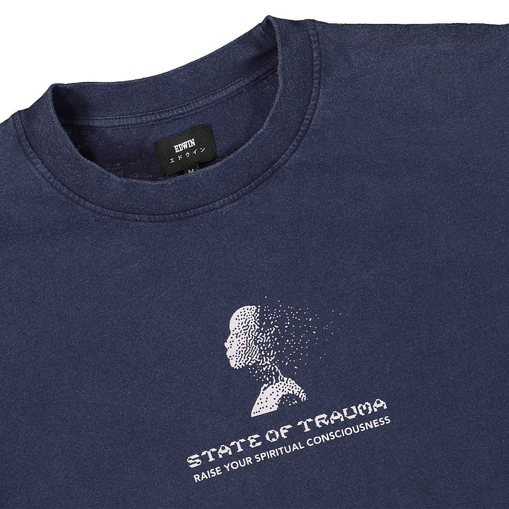 Edwin Inner Self TS Single Jersey Maritime Blue Garment T-Shirts Close-up | Overkill