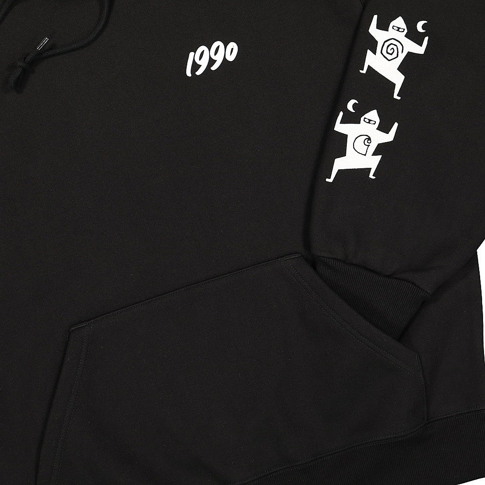 Carhartt WIP Relevant Parties x Carhartt WIP Hooded Ninja Tune Sweatshirt Black Sweatshirts Detailfoto | Overkill