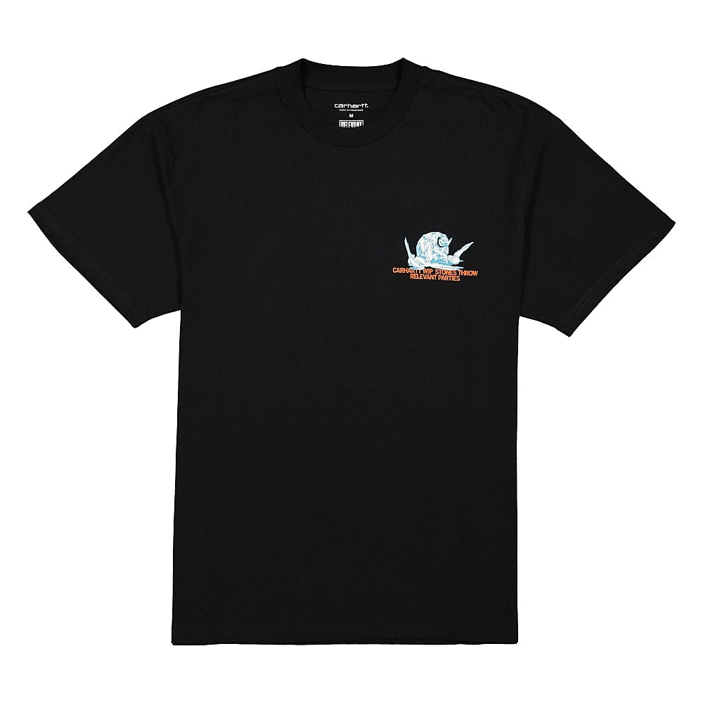 Carhartt WIP Relevant Parties x Carhartt WIP S/S Stones Throw T-Shirt Black T-Shirts I029380.89.00.03 | Overkill