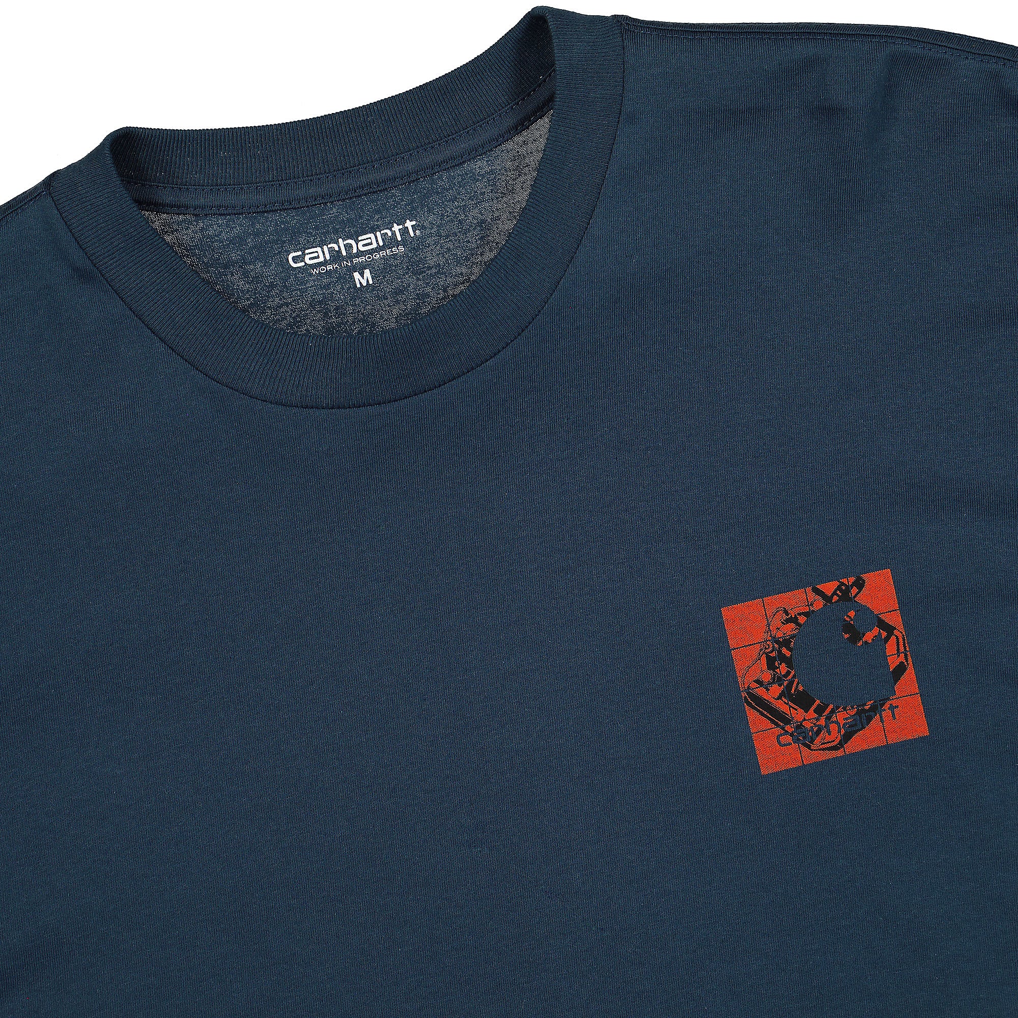 Carhartt WIP L/S Grid C T-Shirt Admiral Longsleeves Close-up | Overkill