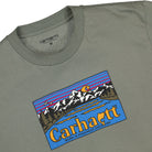 Carhartt WIP S/S Great Outdoors T-Shirt Thyme T-Shirts Close-up | Overkill