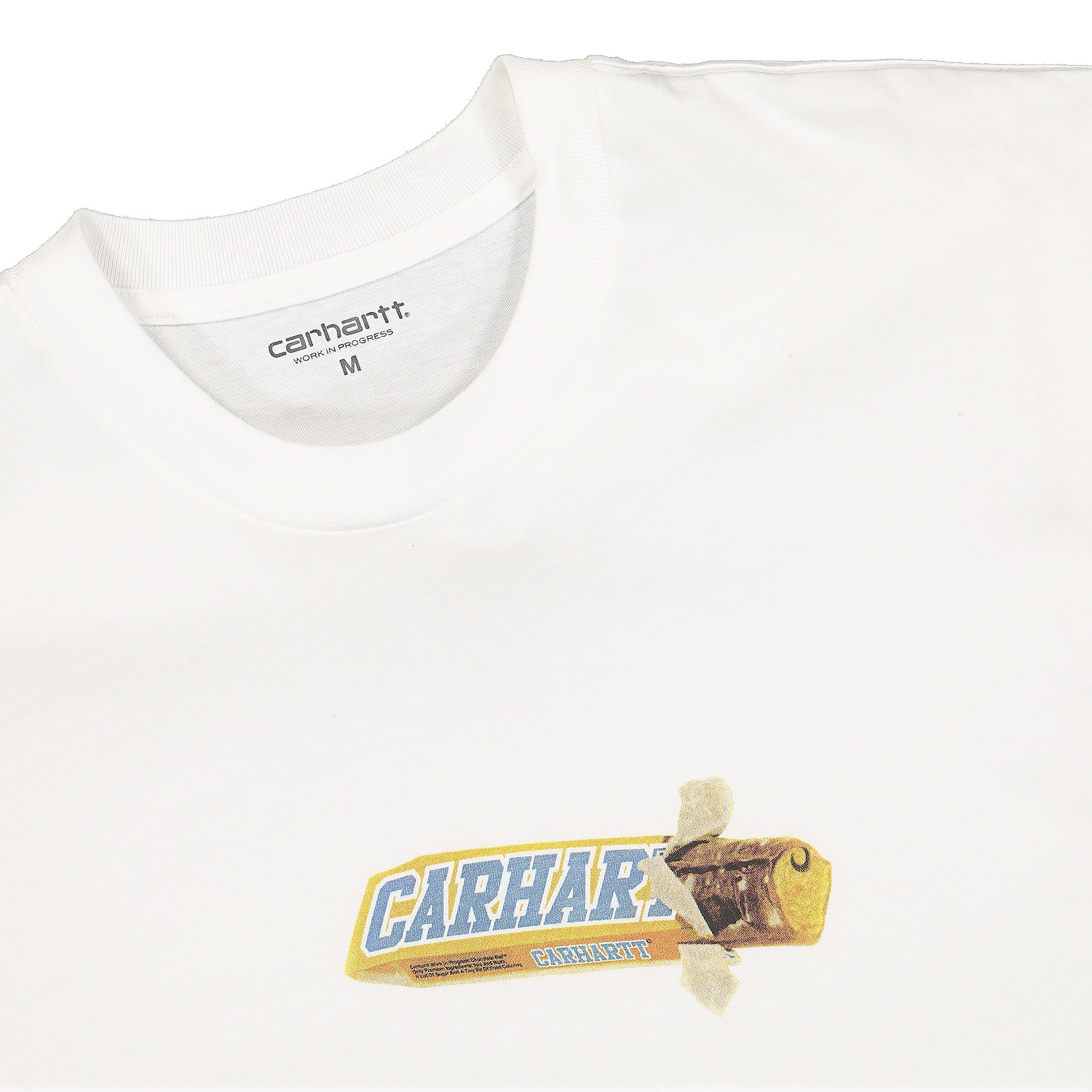 Carhartt WIP S/S Chocolate Bar T-Shirt White T-Shirts Close-up | Overkill
