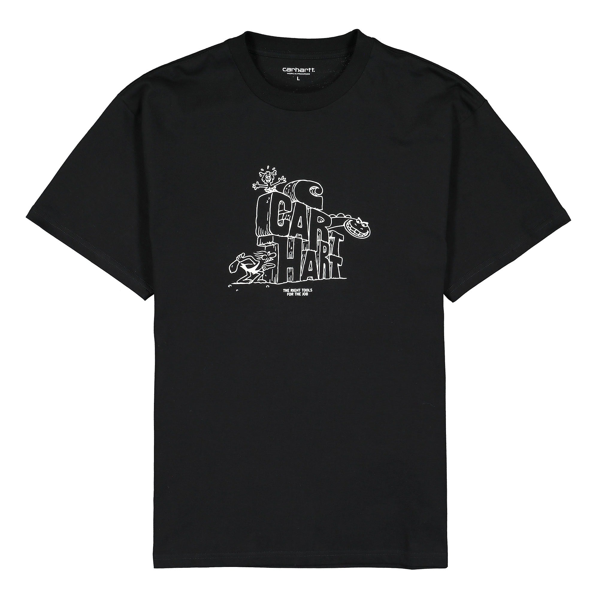 Carhartt WIP S/S Stoneage T-Shirt Black / White T-Shirts I029623.0D2.XX.03 | Overkill
