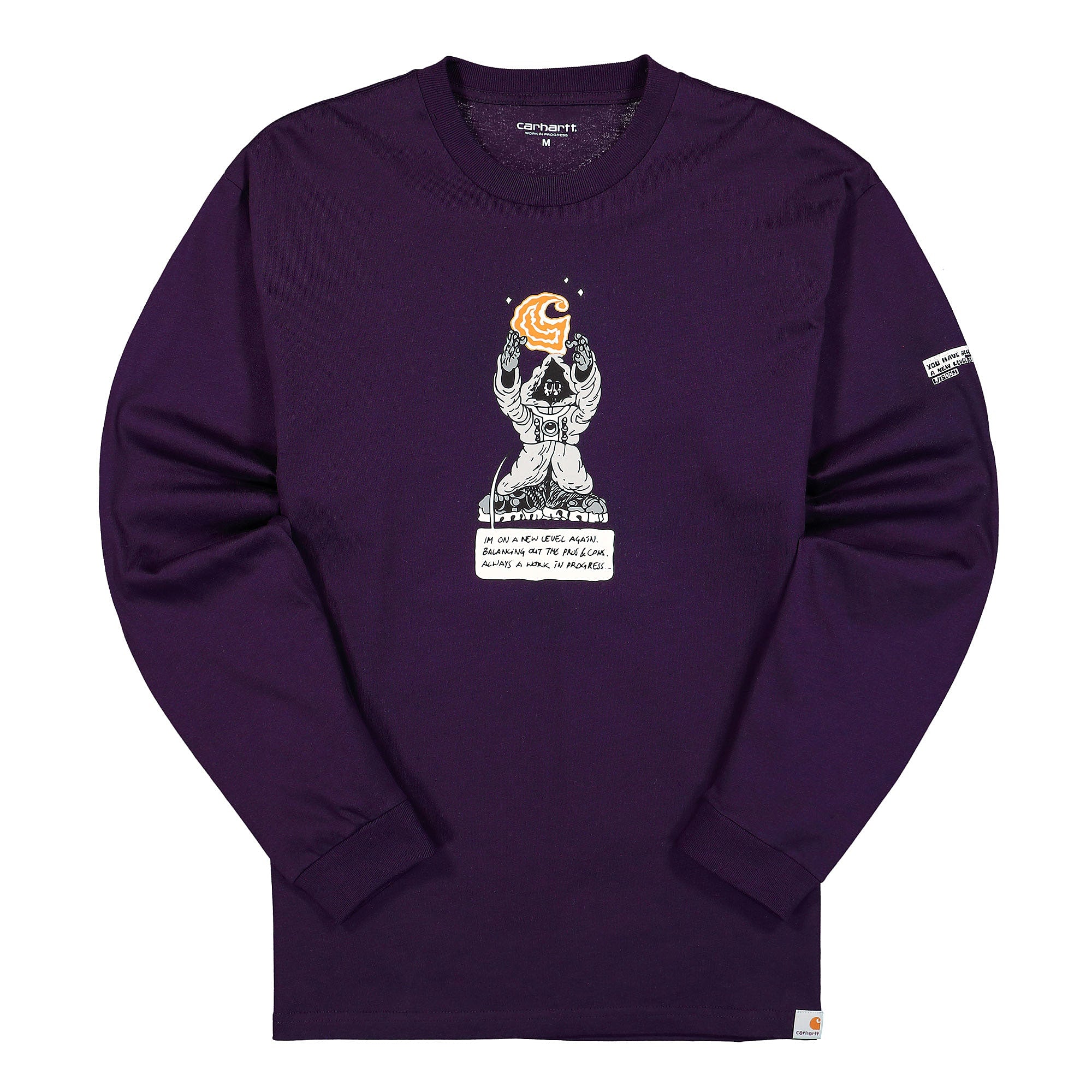 Carhartt WIP L/S Kogancult Level T-Shirt Dark Iris Longsleeves I029630.0EO.XX.03 | Overkill