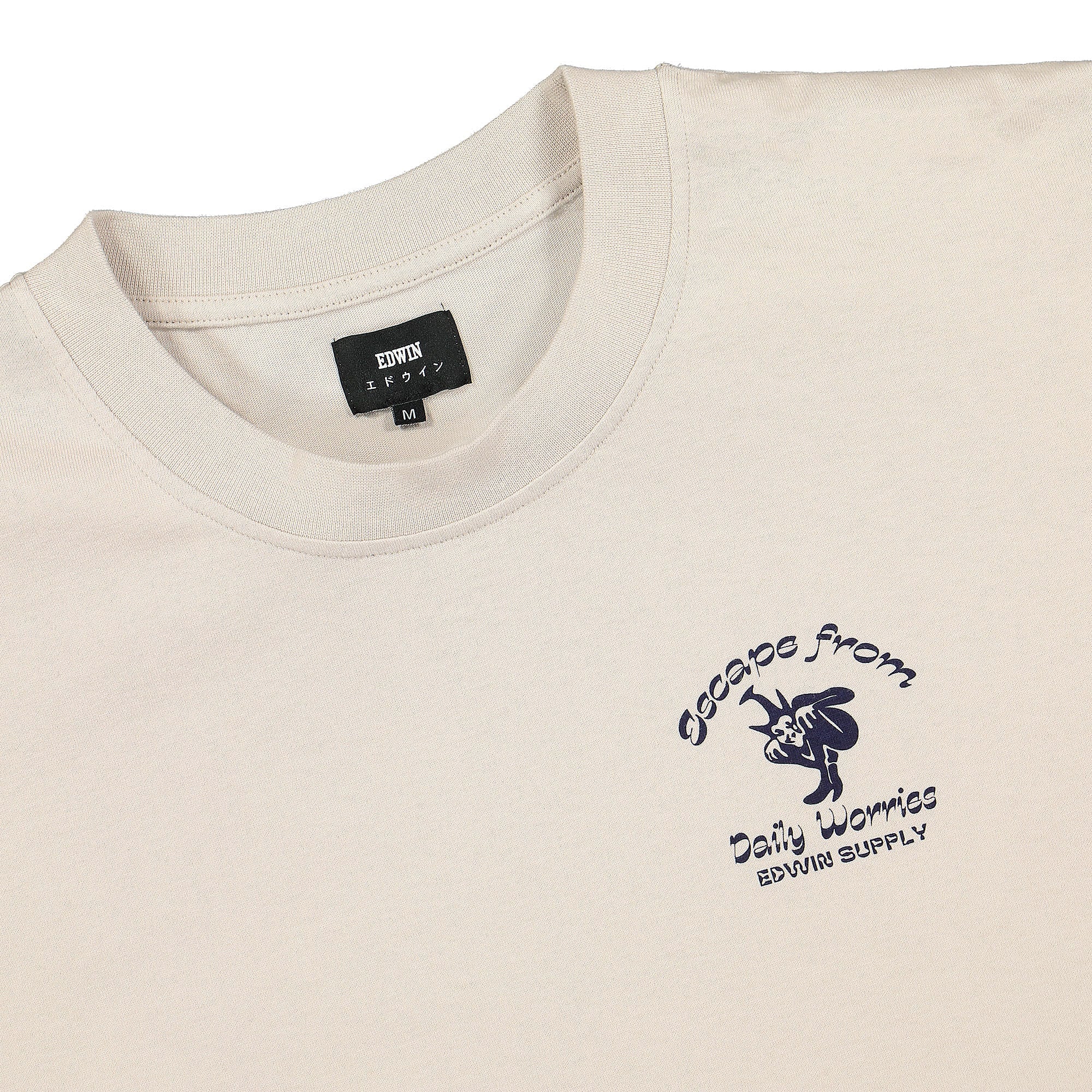 Edwin Keep It Surreal TS Single Jersey Silver Grey T-Shirts Close-up | Overkill
