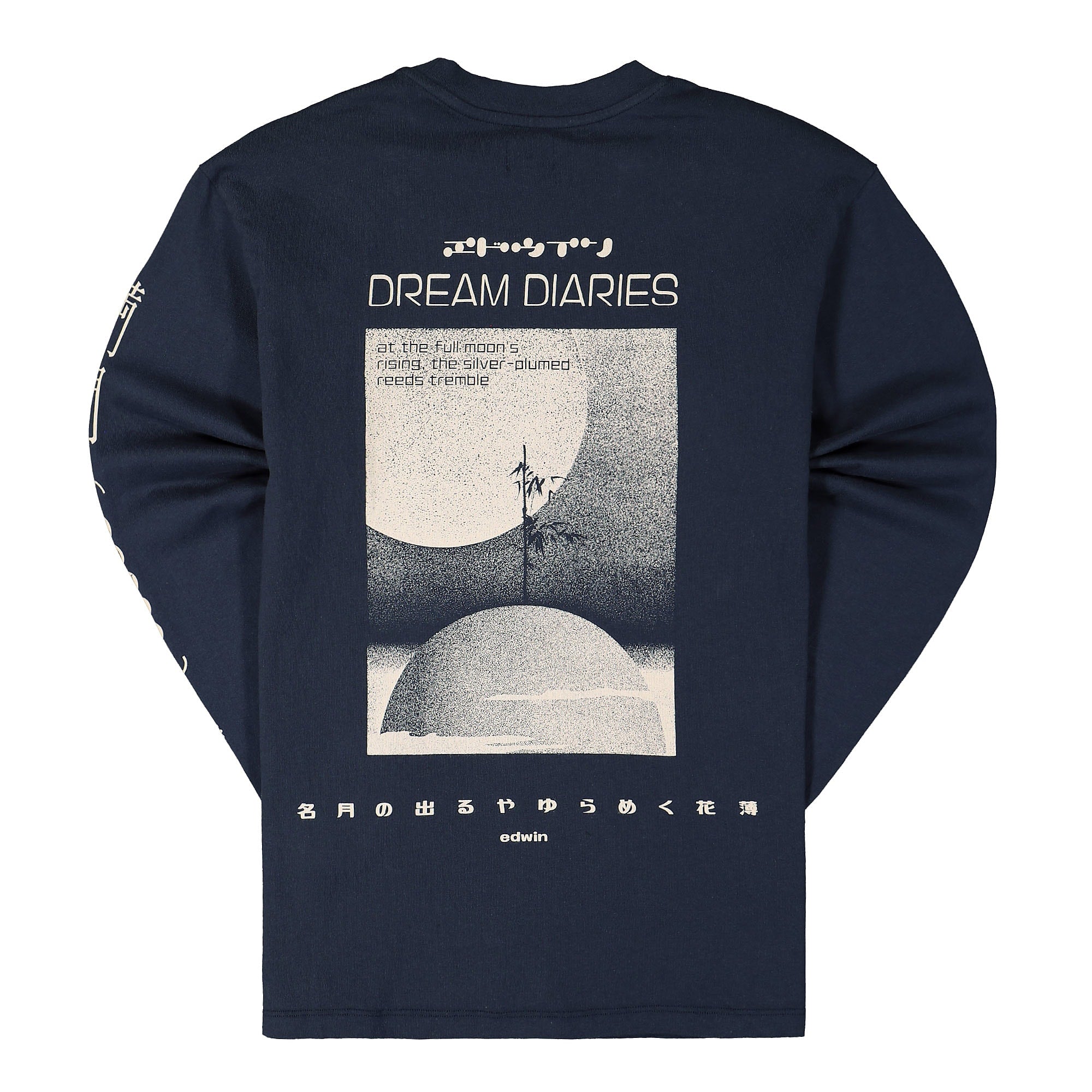 Edwin Dream Diaries II TS LS Single Jersey Navy Blazer Longsleeves Material | Overkill
