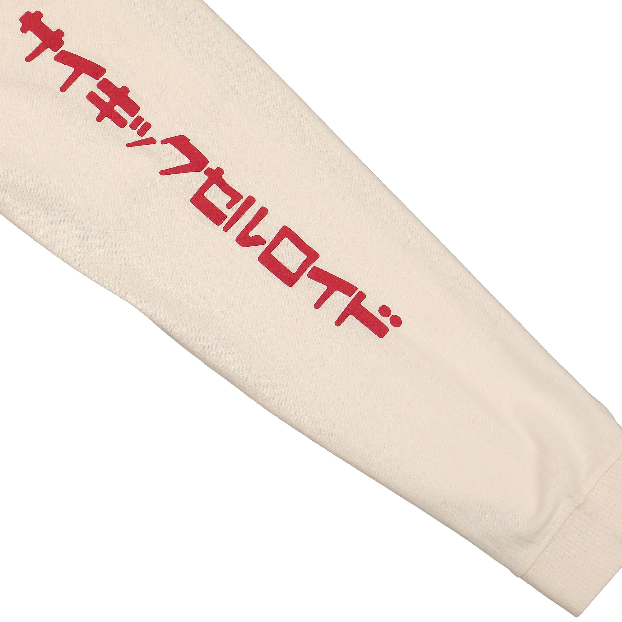 Edwin Psychic Celluloid II TS LS Single Jersey Whisper White Longsleeves Detailfoto | Overkill