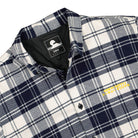 Edwin Sven Shirt Lined LS Maritime Blue Shirts Close-up | Overkill