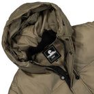 Edwin Nakkia Puffa Jacket Dark Ash Unwashed Puffer Jackets Close-up | Overkill
