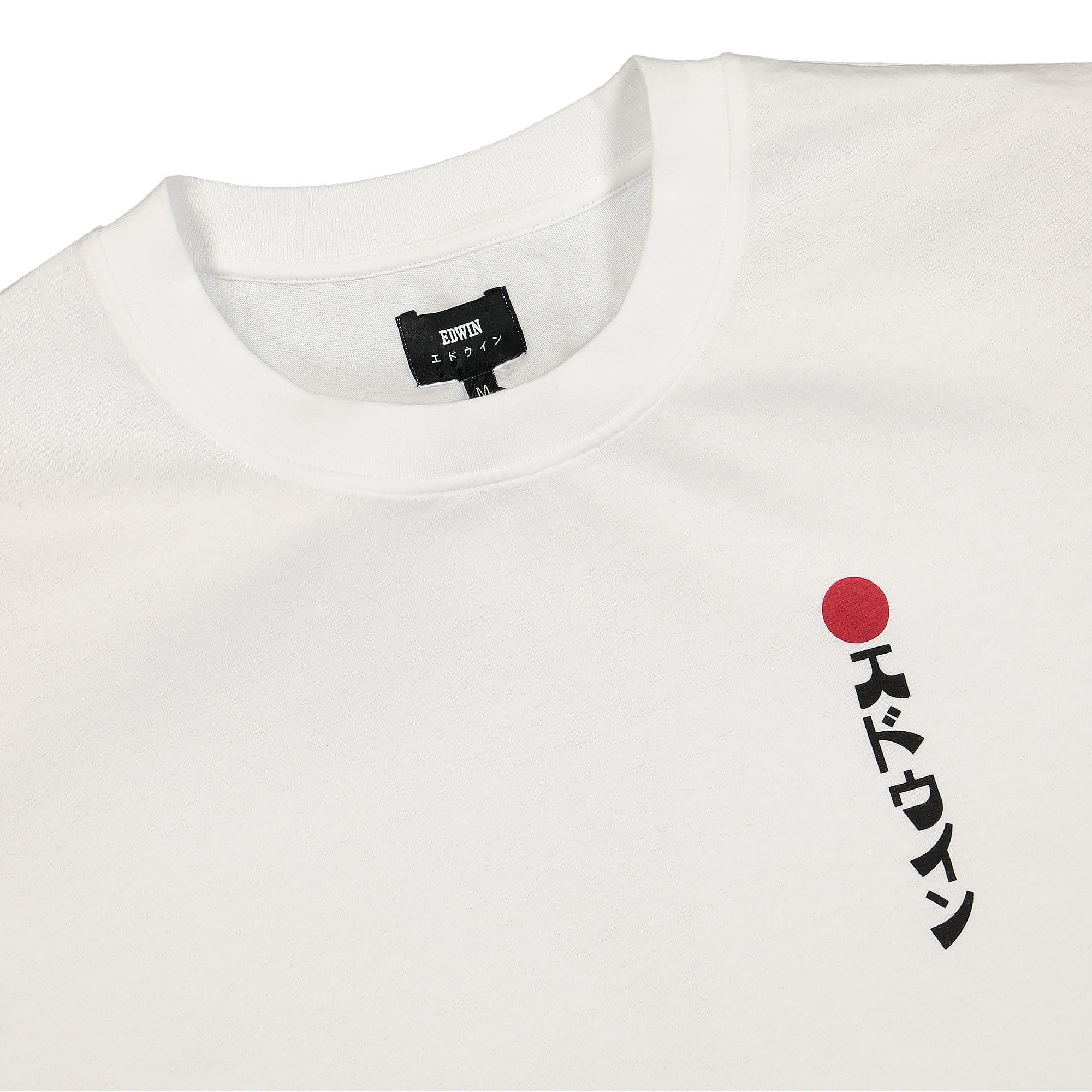 Edwin Kamifuji TS Single Jersey White T-Shirts Close-up | Overkill