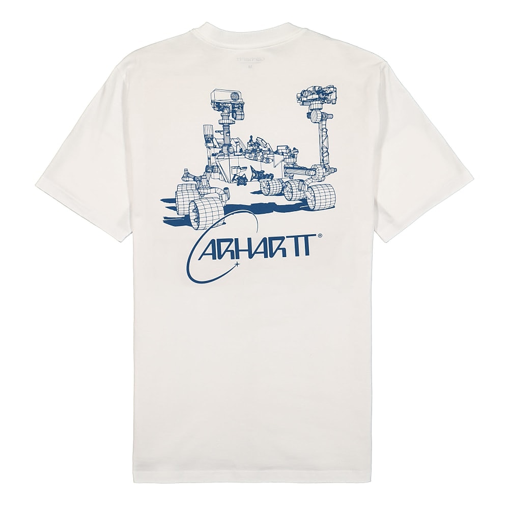 Carhartt WIP S/S Orbit T-Shirt White / Blue T-Shirts Material | Overkill