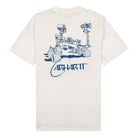 Carhartt WIP S/S Orbit T-Shirt White / Blue T-Shirts Material | Overkill