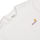 Carhartt WIP S/S American Script T-Shirt White T-Shirts Close-up | Overkill