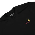 Carhartt WIP S/S American Script T-Shirt Black T-Shirts Close-up | Overkill