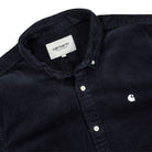 Carhartt WIP L/S Madison Cord Shirt Astro / Wax Longsleeves Close-up | Overkill