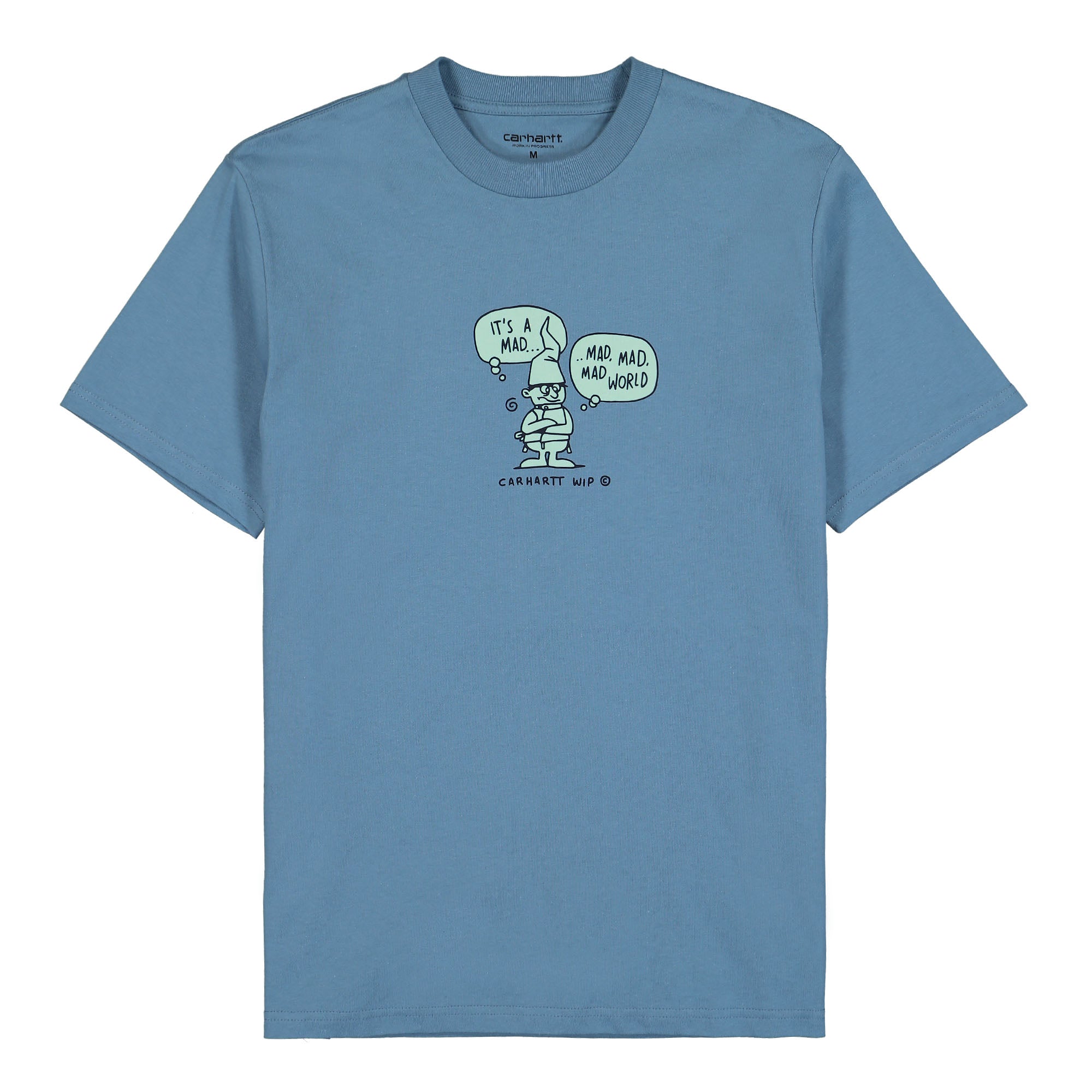 Carhartt WIP S/S Mad World T-Shirt Icy Water T-Shirts I029977.0NW.XX.03 | Overkill