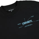 Carhartt WIP S/S Blueprint T-Shirt Black / Light Blue T-Shirts Close-up | Overkill
