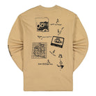 Carhartt WIP L/S Scramble T-Shirt Dusty H Brown / Black Longsleeves Material | Overkill