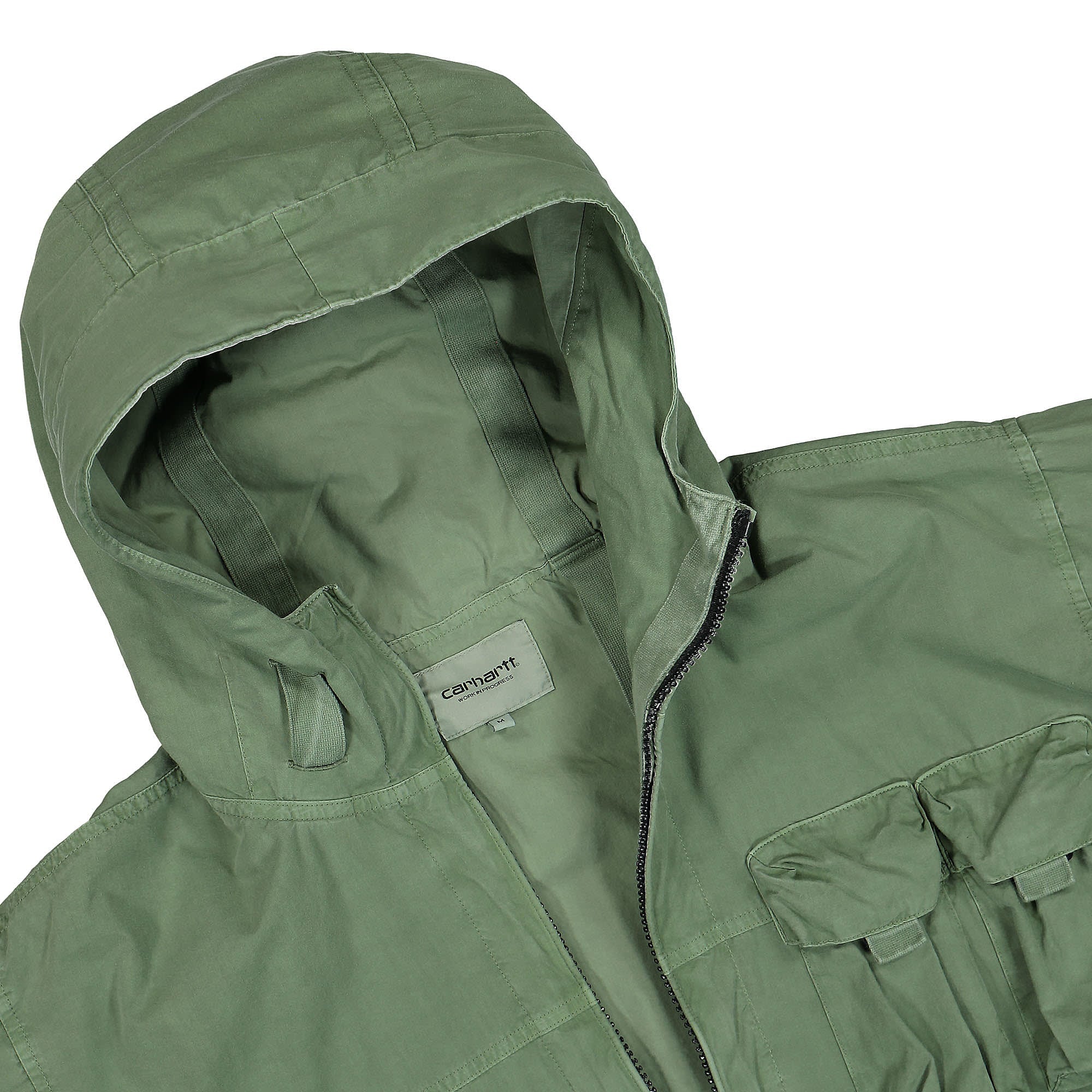 Carhartt WIP Berm Jacket Dollar Green Windbreaker Close-up | Overkill