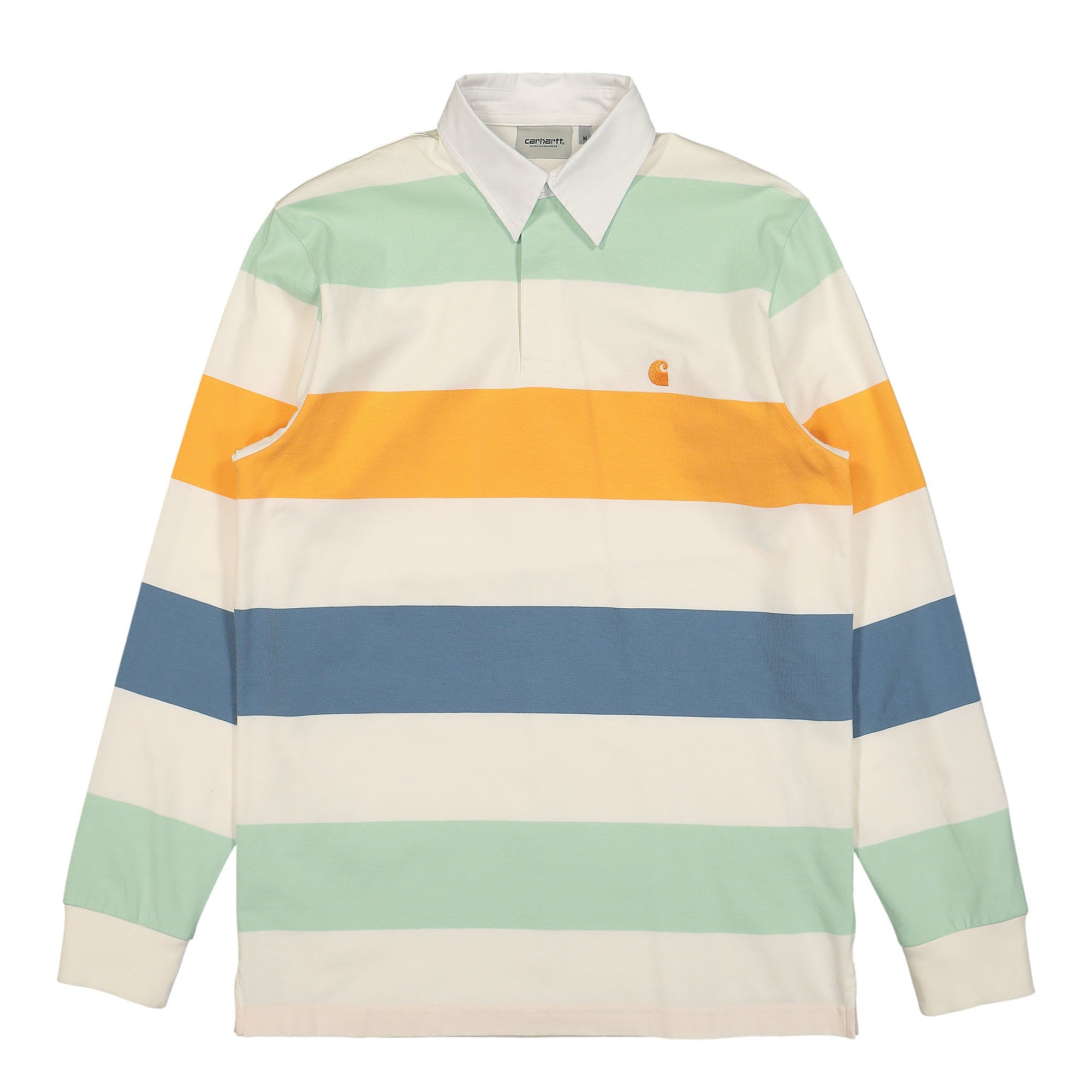 Carhartt WIP L/S Henwick Rugby Shirt Henwick Stripe  Wax Longsleeves I030063.0OI.XX.03 | Overkill