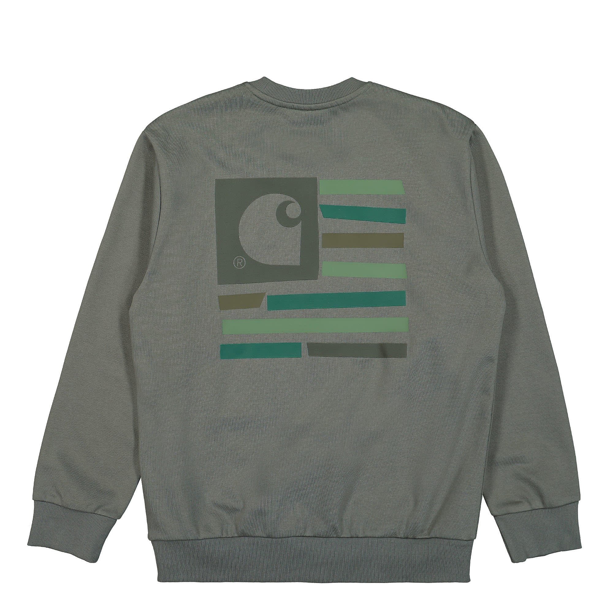 Carhartt WIP Medley State Sweater Thyme Sweatshirts Close-up | Overkill