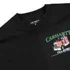 Carhartt WIP S/S On The Road Tee Black T-Shirts Close-up | Overkill