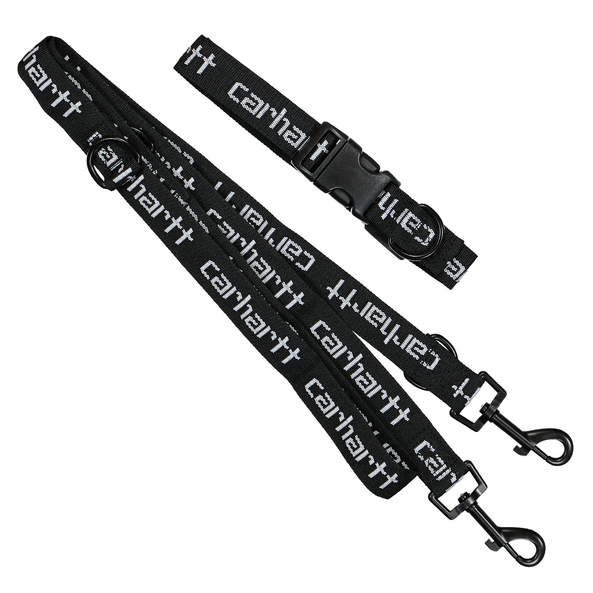 Carhartt WIP Script Dog Leash & Collar Black / White Various I030251.0D2.XX.06 | Overkill