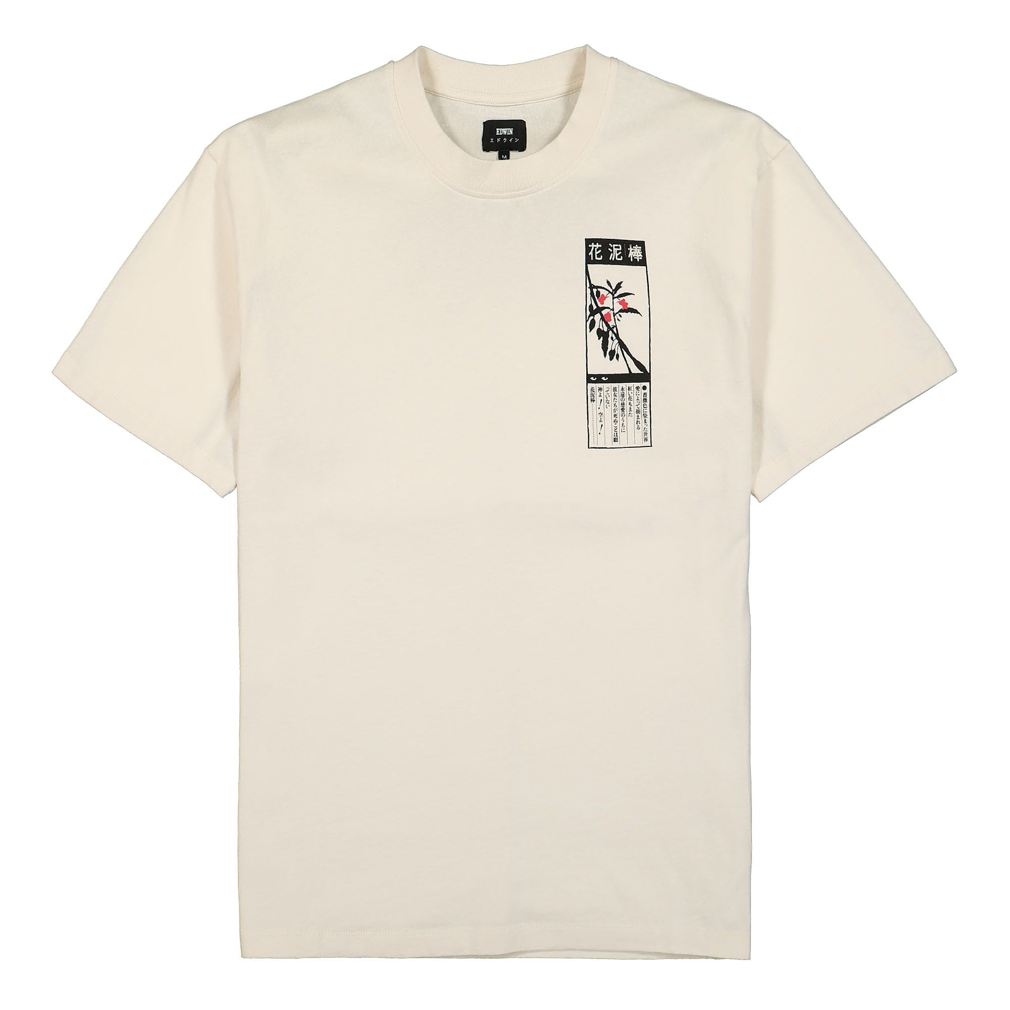 Edwin Hanadorobo Chest TS Single Jersey Whisper White T-Shirts I030403.WHW.67.03 | Overkill