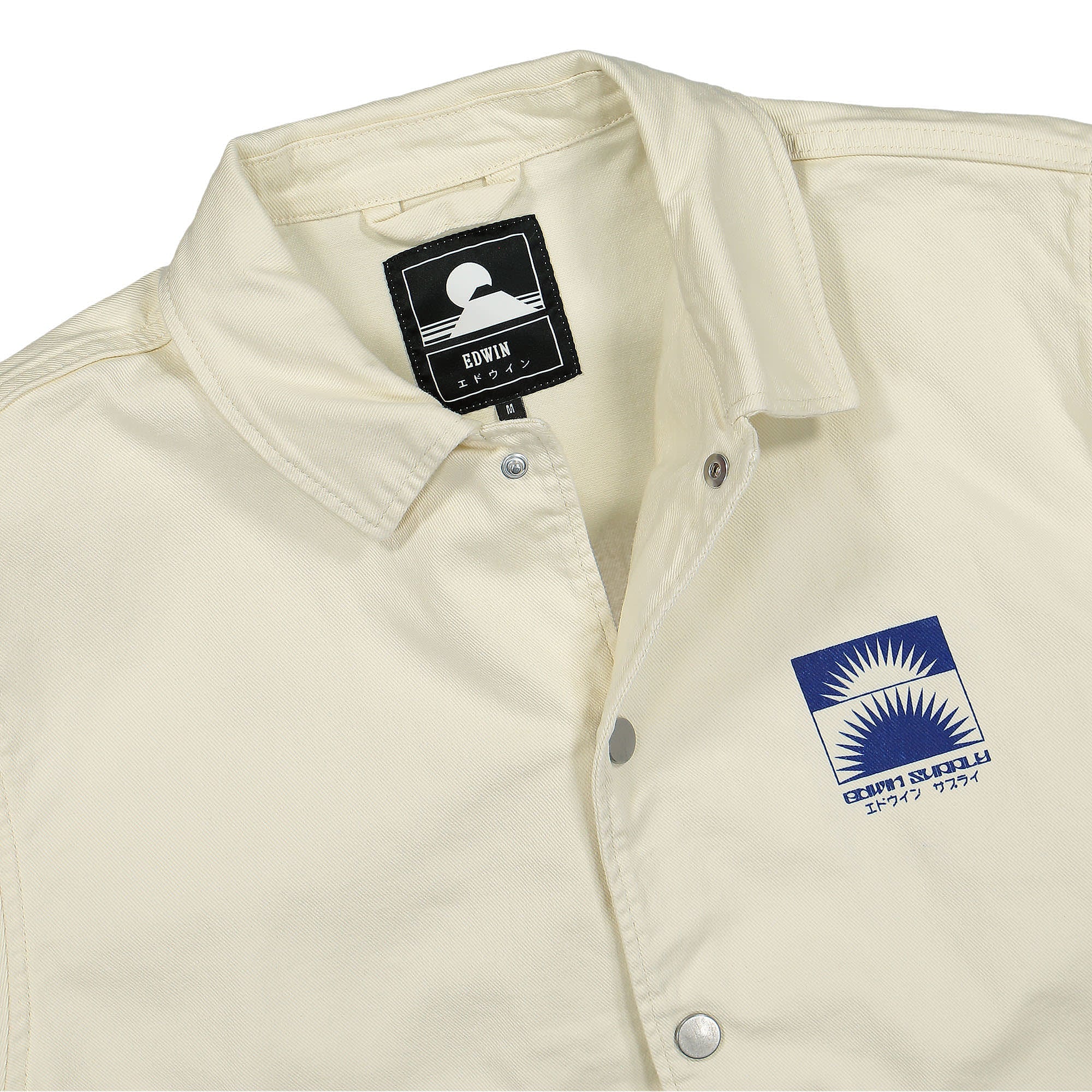 Edwin Kobe Coach Jacket Whisper White Jackets Close-up | Overkill