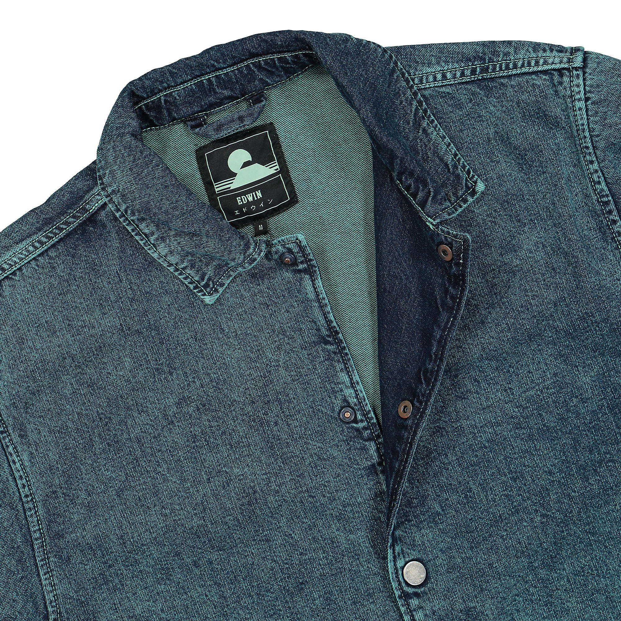 Edwin Kobe Coach Jacket Reworked Nicola Blue Jackets Close-up | Overkill