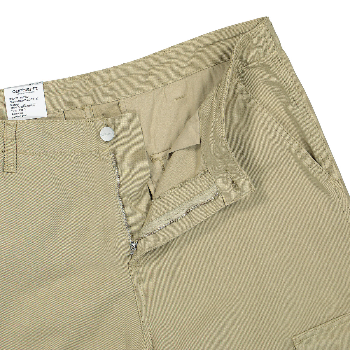 Carhartt WIP Regular Cargo Pant Ammonite Garment Dyed Cargo Pants Detailfoto | Overkill
